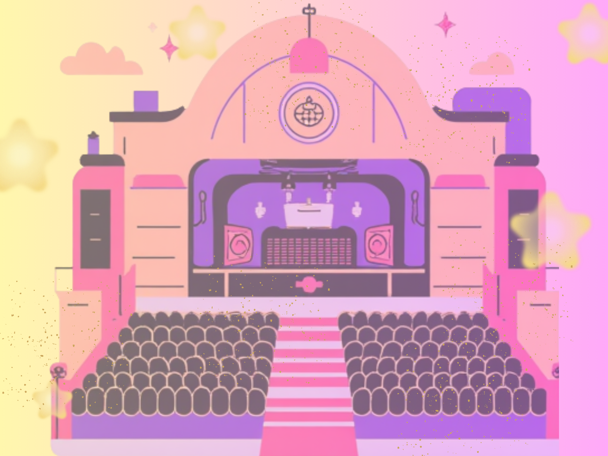 アイドルのライブイメージイラスト