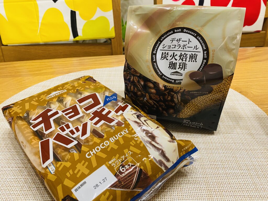 シャトレーゼの人気アイス「バッキー」と炭火焙煎珈琲アイス