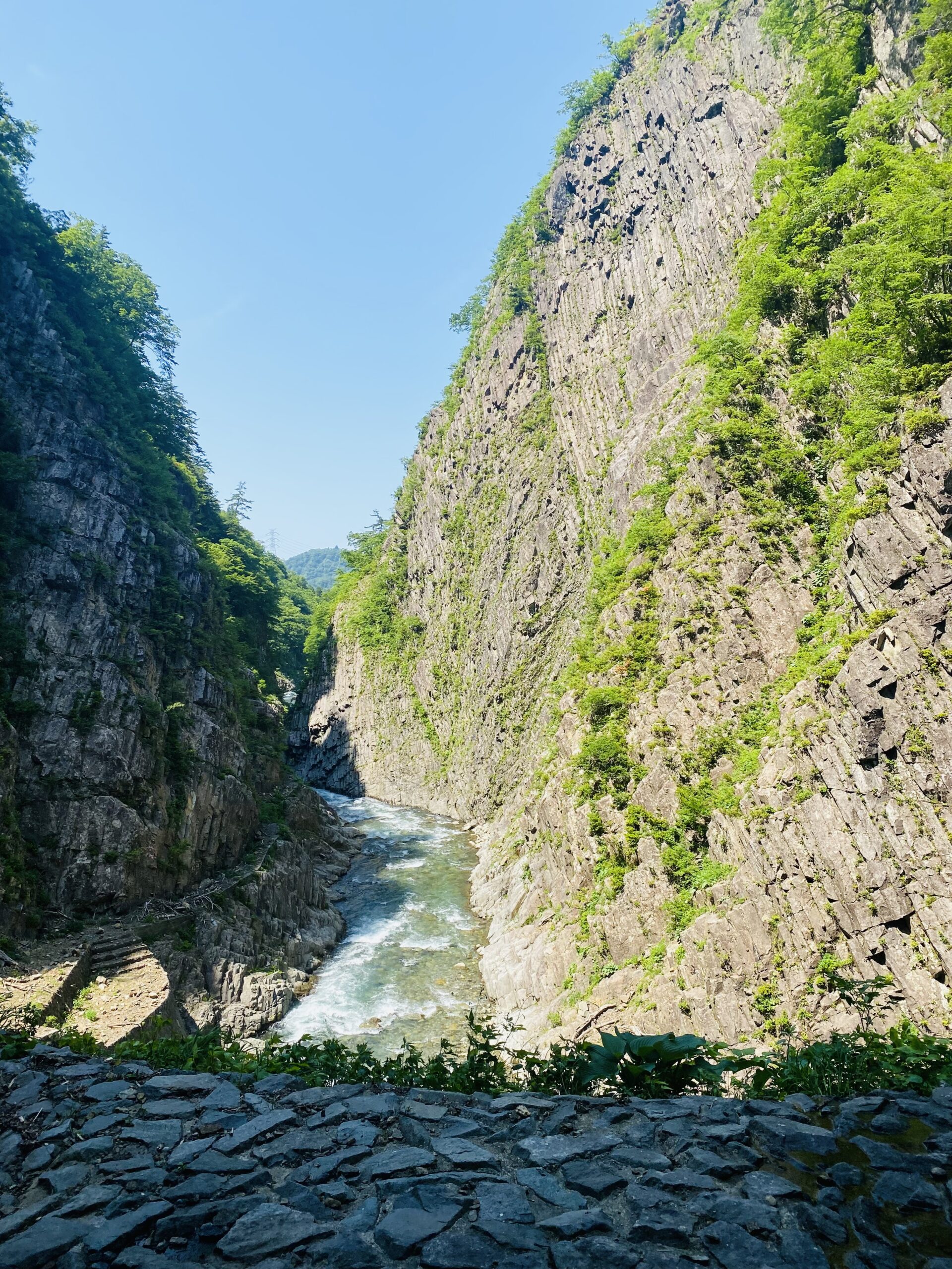 清津峡の圧巻の景色