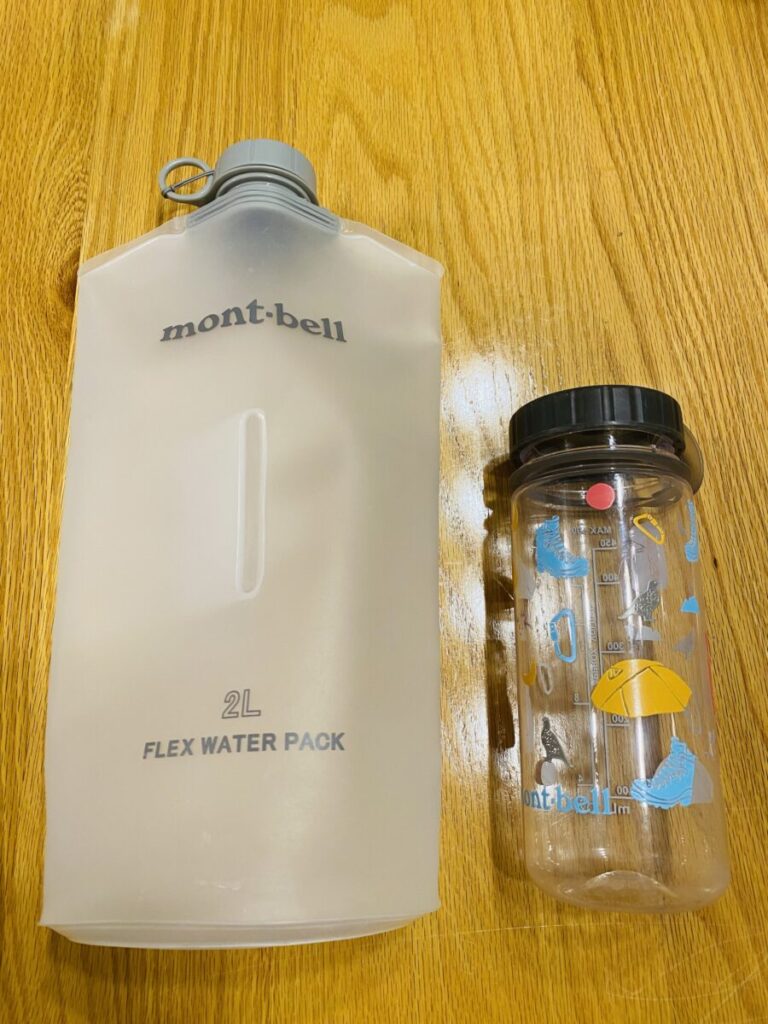 モンベル「フレックス ウォーターパック 2.0L」とボトルケール
