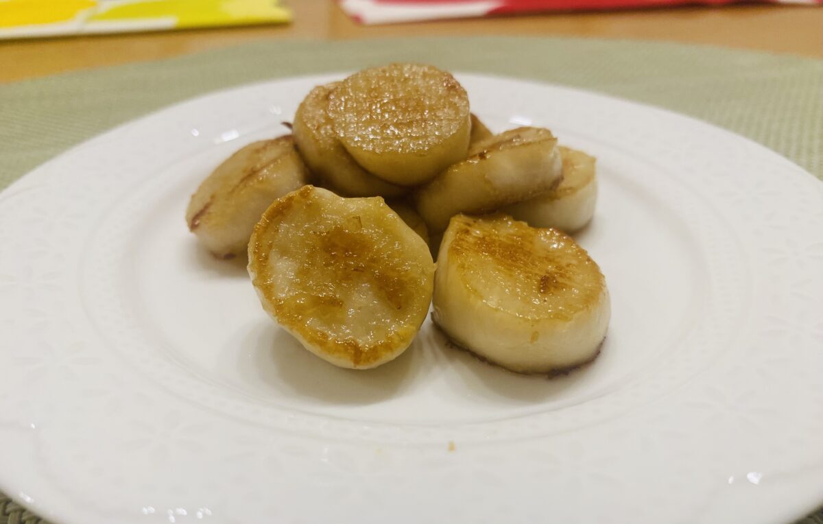 空知舎の「帆立醤油」を使ったなんちゃって帆立ソテー
